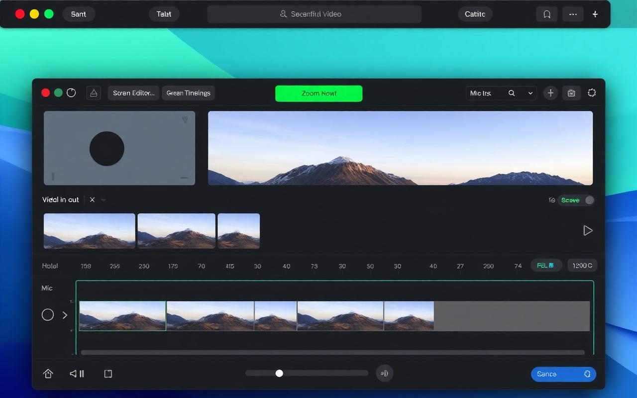 Screenrec timeline editor
